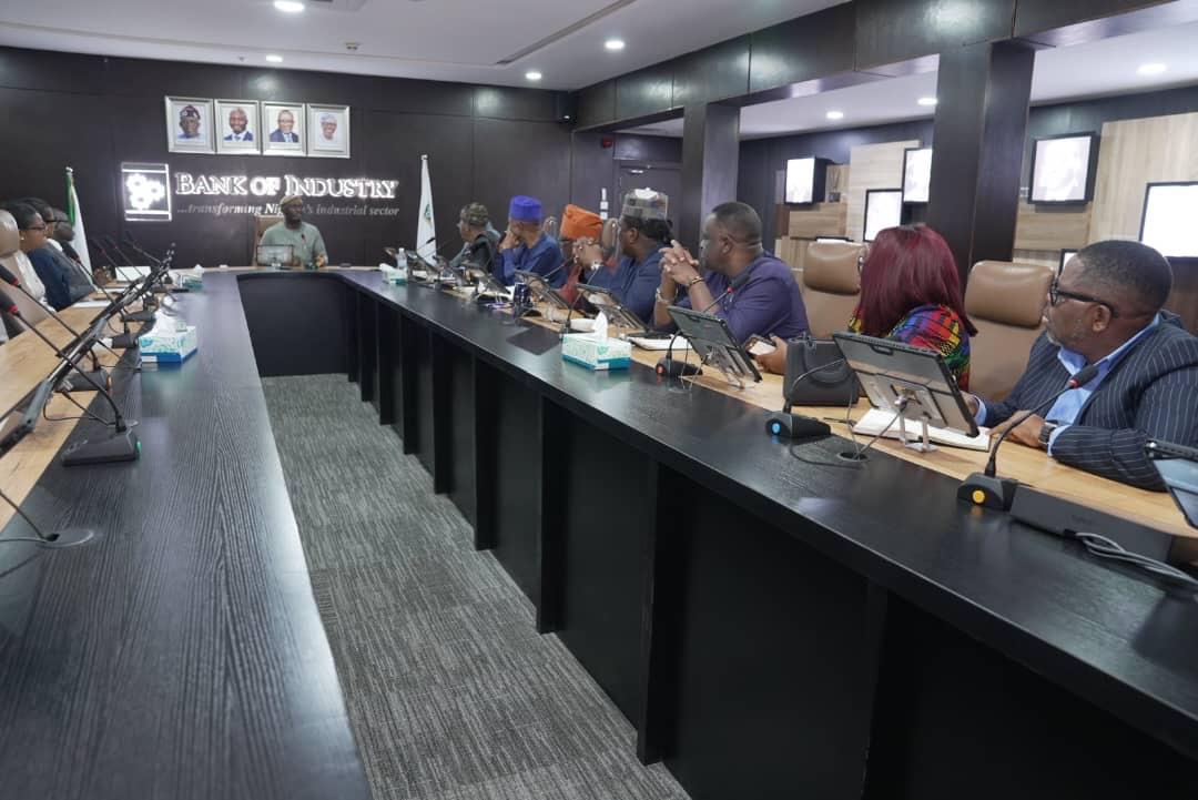 Members of the summit's organizing committee during the meeting at the Bank of Industry boardroom in Lagos.